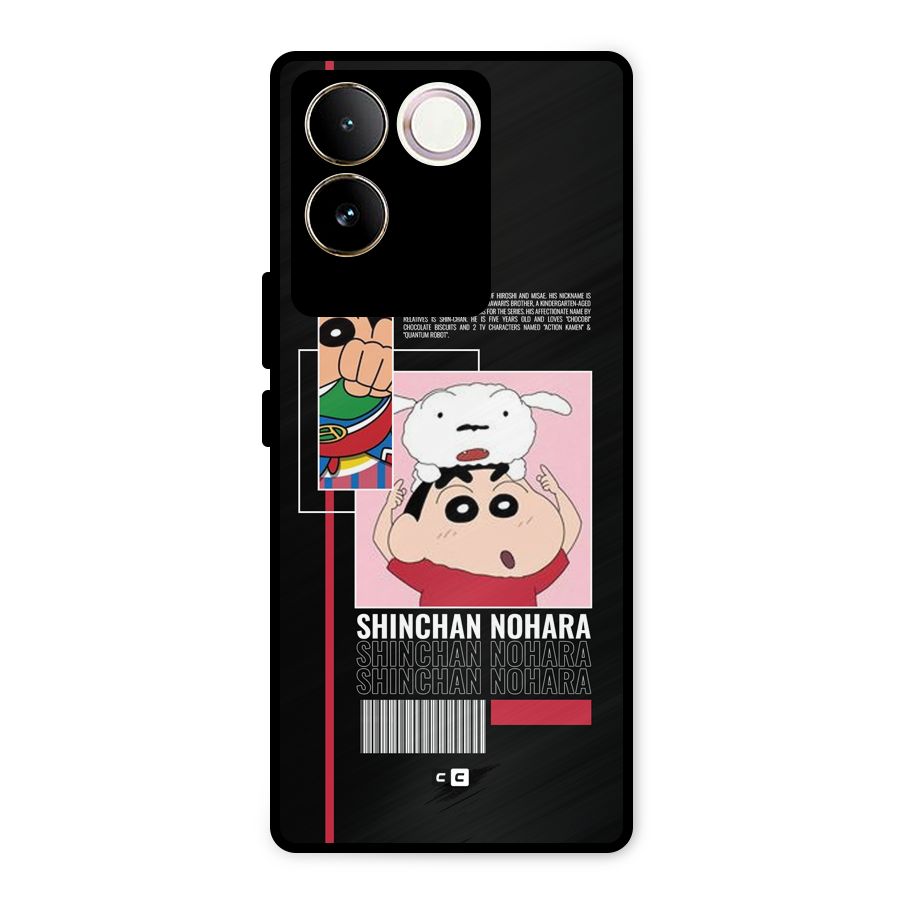 Shinchan Nohara Metal Back Case for iQOO Z7 Pro