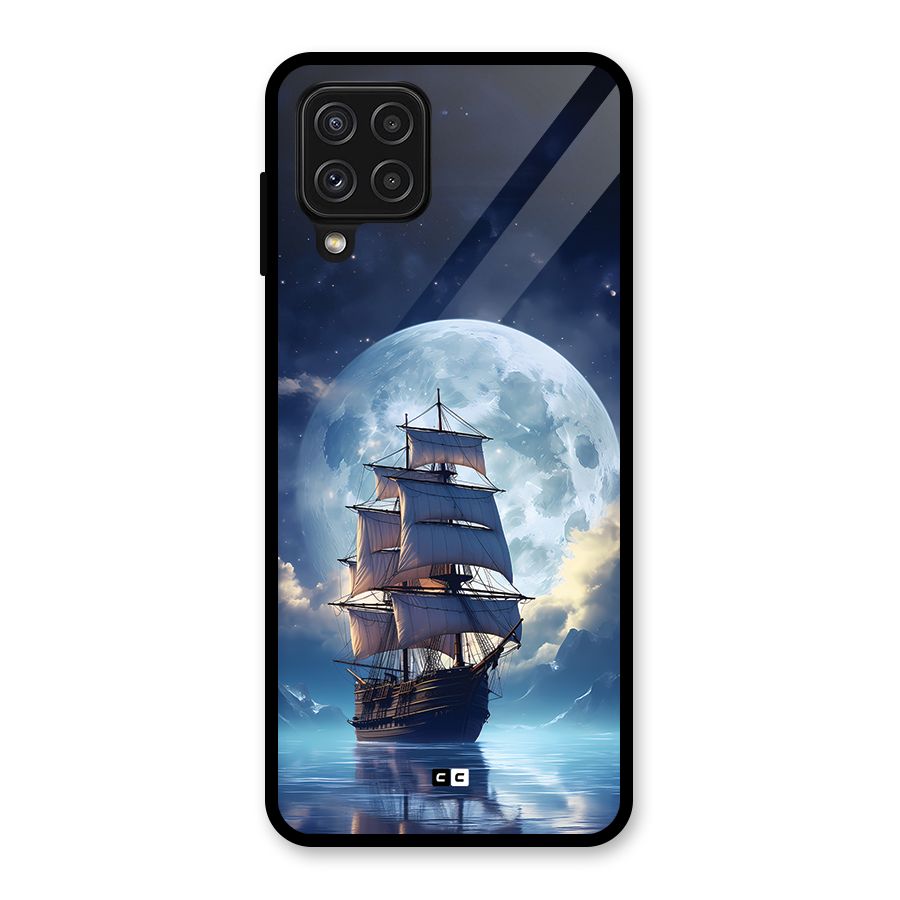 Ship InThe Dark Evening Glass Back Case for Galaxy A22 4G