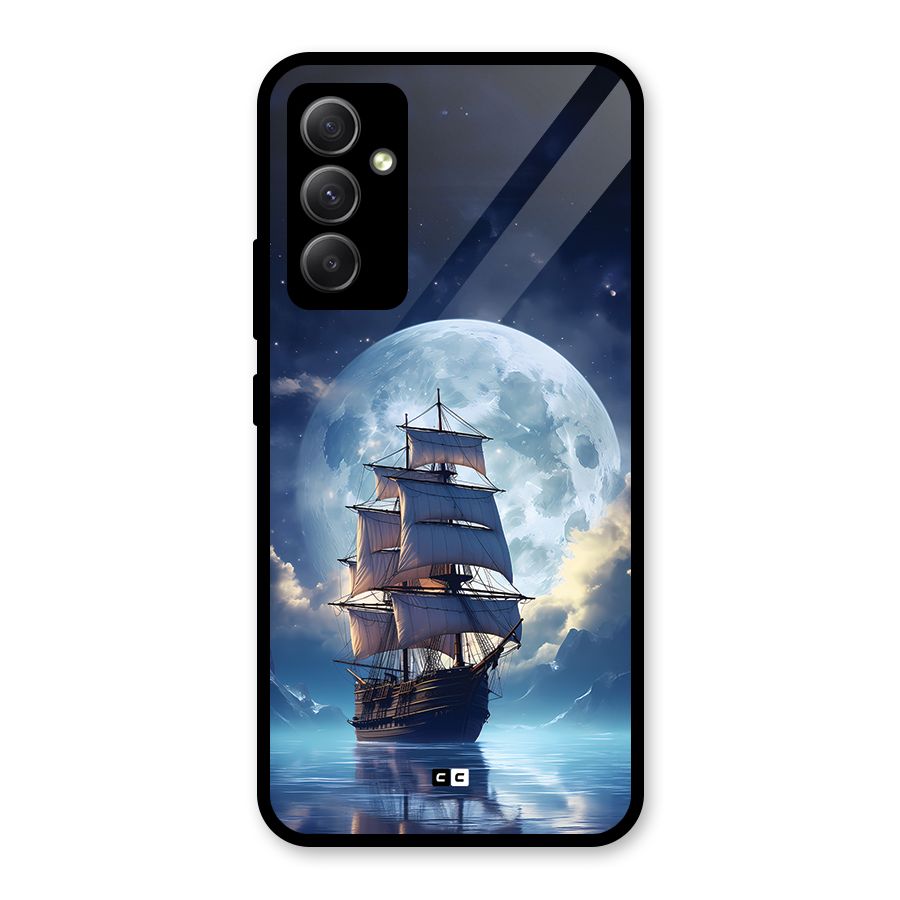 Ship InThe Dark Evening Glass Back Case for Galaxy A34