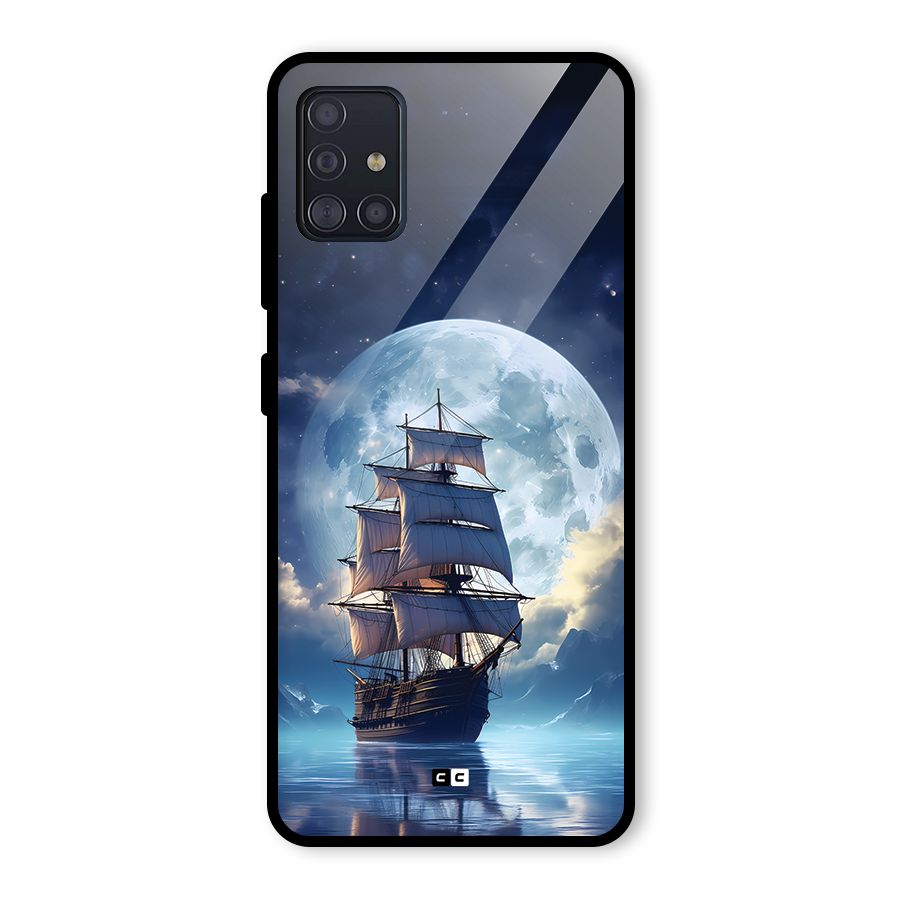 Ship InThe Dark Evening Glass Back Case for Galaxy A51