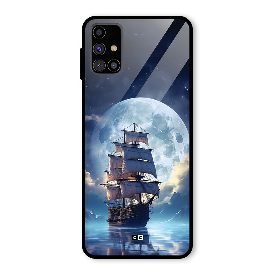 Ship InThe Dark Evening Glass Back Case for Galaxy M31s