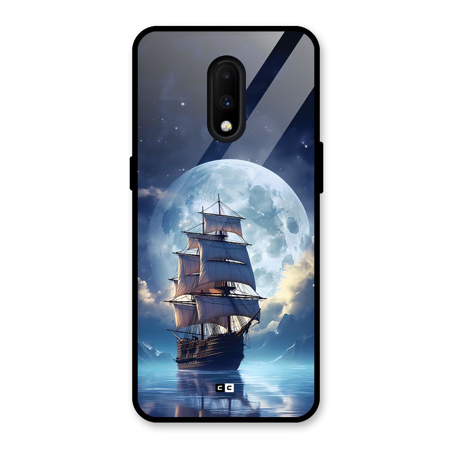 Ship InThe Dark Evening Glass Back Case for OnePlus 7