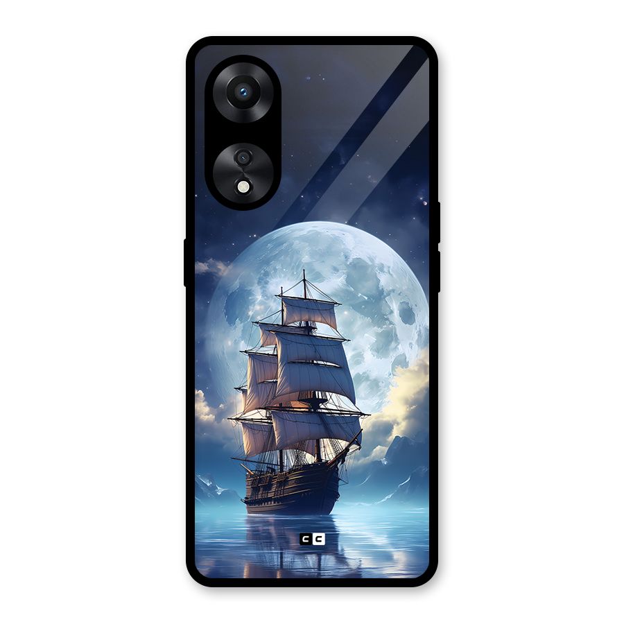 Ship InThe Dark Evening Glass Back Case for Oppo A78