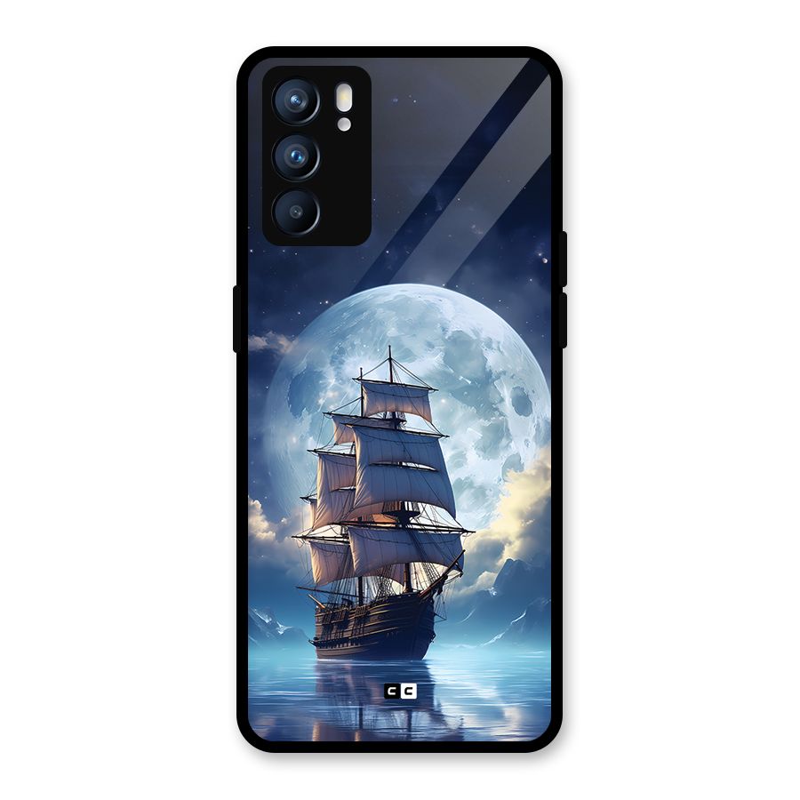 Ship InThe Dark Evening Glass Back Case for Oppo Reno6 5G