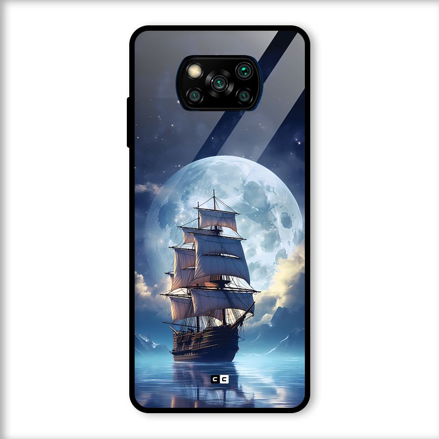 Ship InThe Dark Evening Glass Back Case for Poco X3