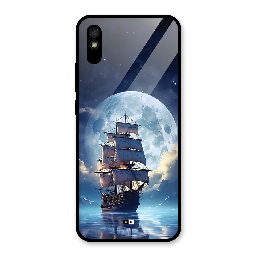 Ship InThe Dark Evening Glass Back Case for Redmi 9A