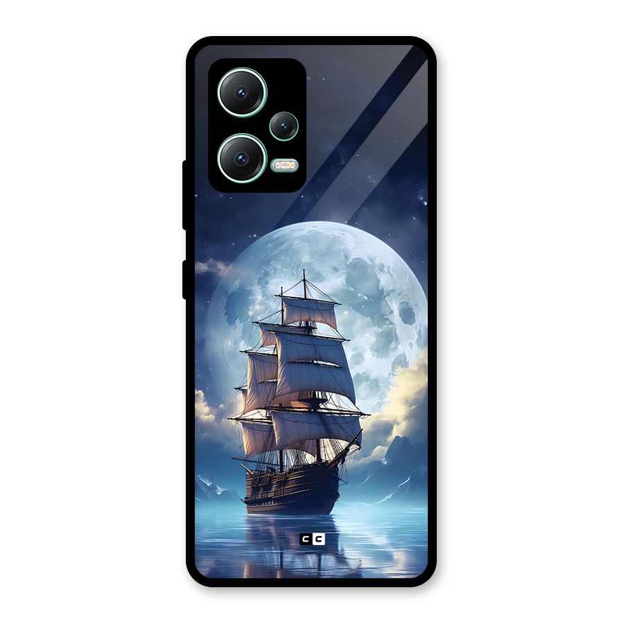 Ship InThe Dark Evening Glass Back Case for Redmi Note 12 5G