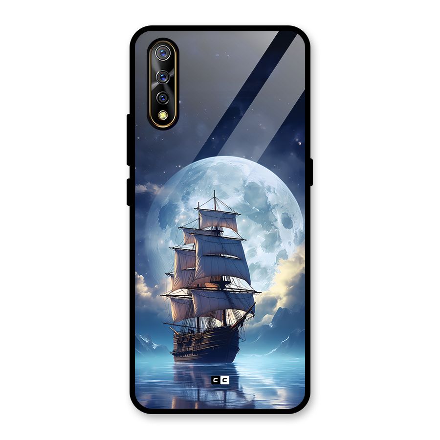 Ship InThe Dark Evening Glass Back Case for Vivo S1