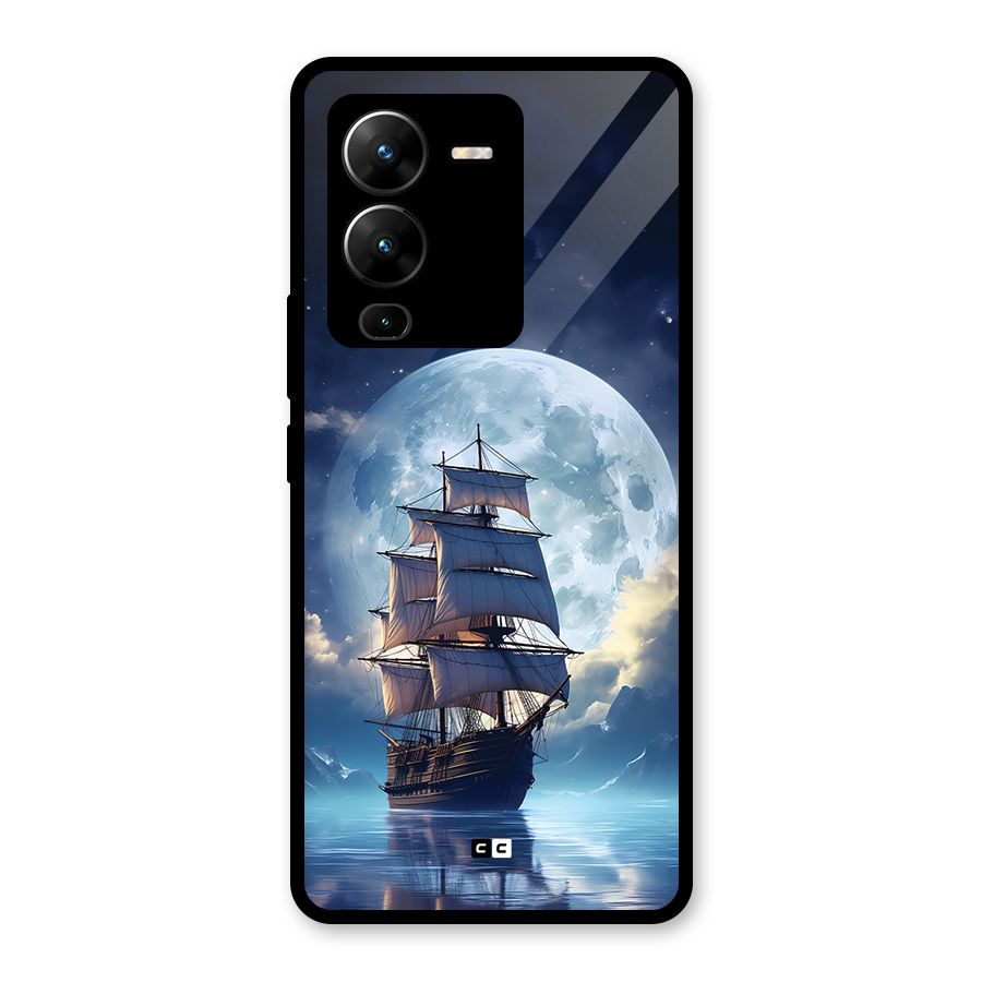Ship InThe Dark Evening Glass Back Case for Vivo V25 Pro