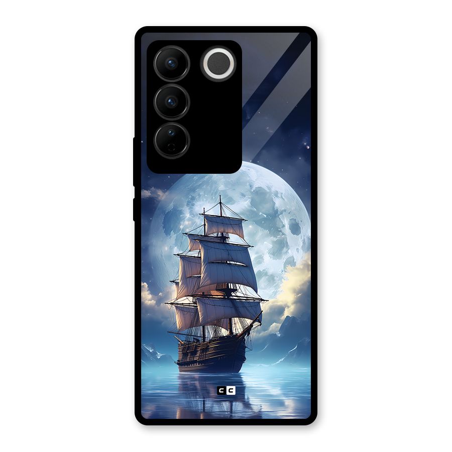 Ship InThe Dark Evening Glass Back Case for Vivo V27 Pro