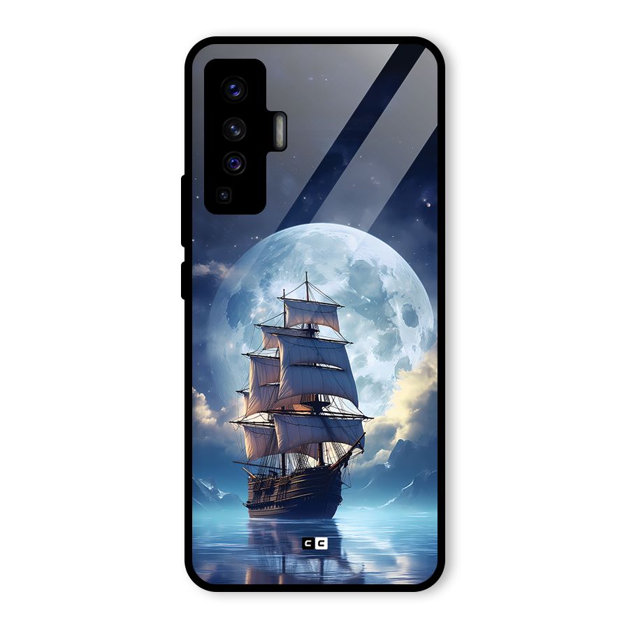 Ship InThe Dark Evening Glass Back Case for Vivo X50