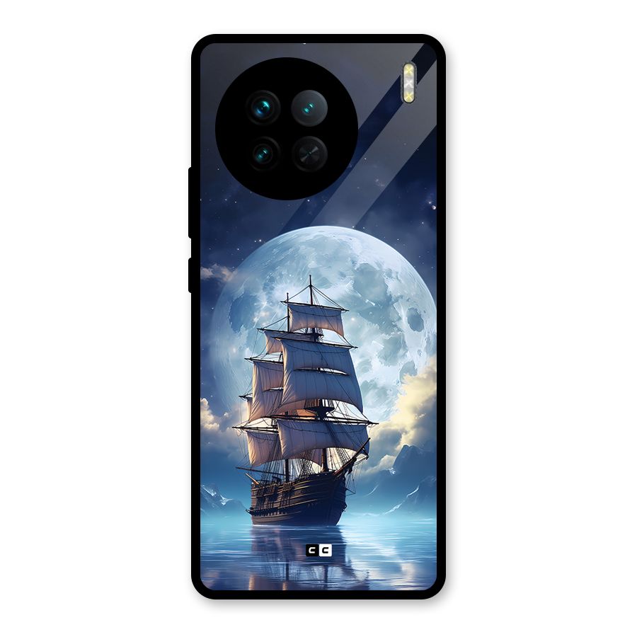 Ship InThe Dark Evening Glass Back Case for Vivo X90