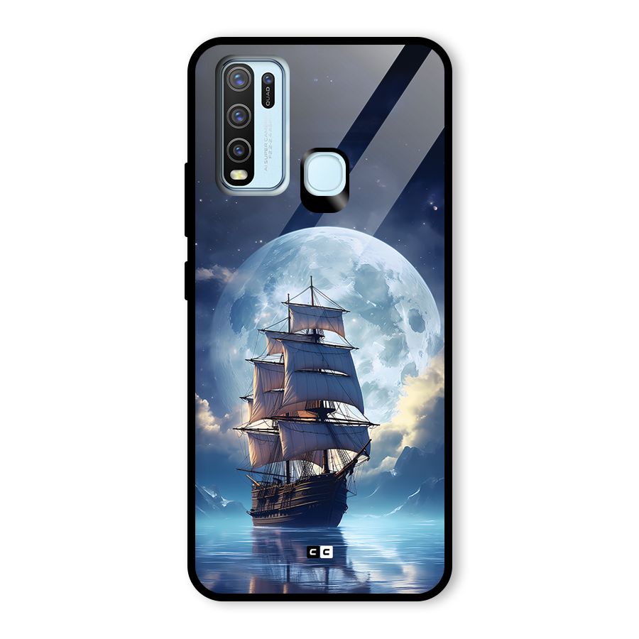 Ship InThe Dark Evening Glass Back Case for Vivo Y30