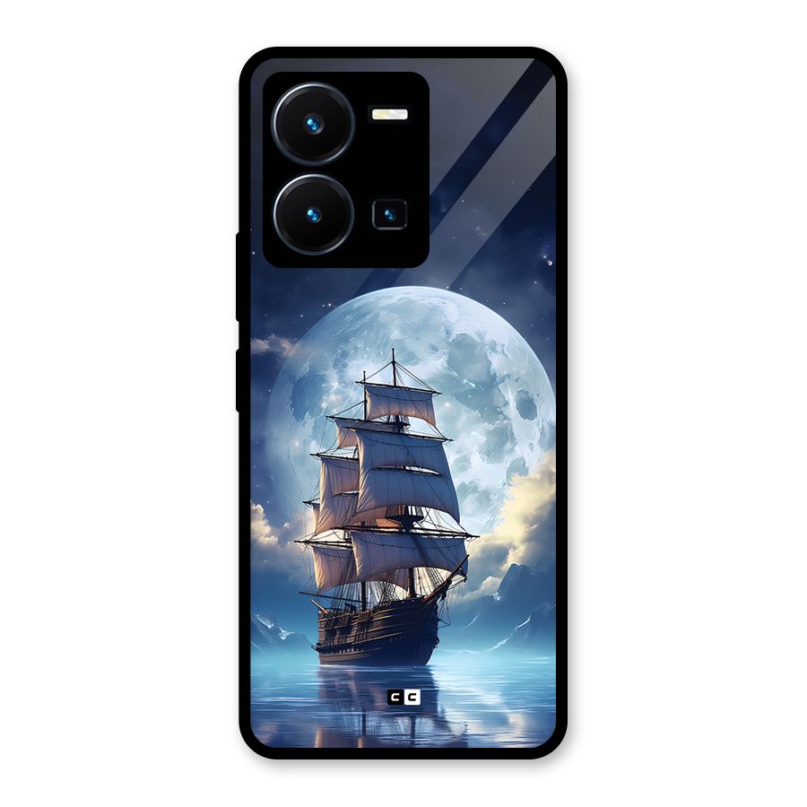Ship InThe Dark Evening Glass Back Case for Vivo Y35
