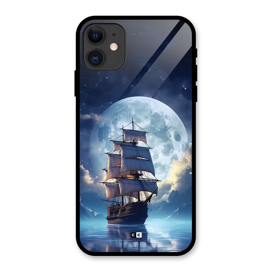 Ship InThe Dark Evening Glass Back Case for iPhone 11