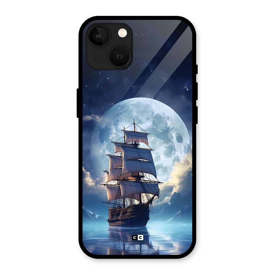 Ship InThe Dark Evening Glass Back Case for iPhone 13