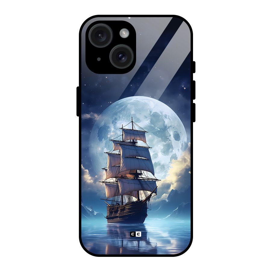 Ship InThe Dark Evening Glass Back Case for iPhone 15