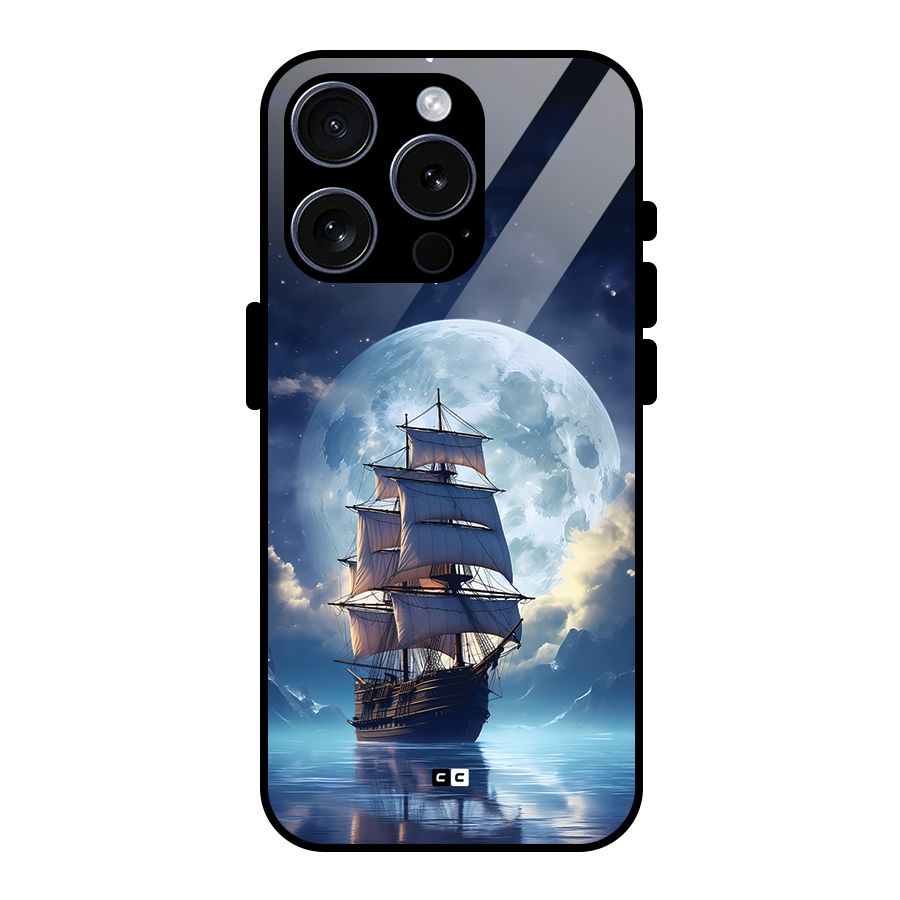 Ship InThe Dark Evening Glass Back Case for iPhone 15 Pro