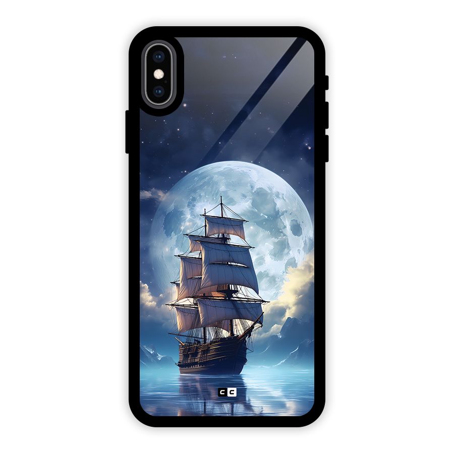 Ship InThe Dark Evening Glass Back Case for iPhone XS Max