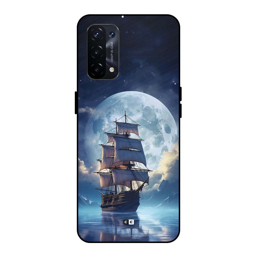 Ship InThe Dark Evening Metal Back Case for Oppo A74 5G