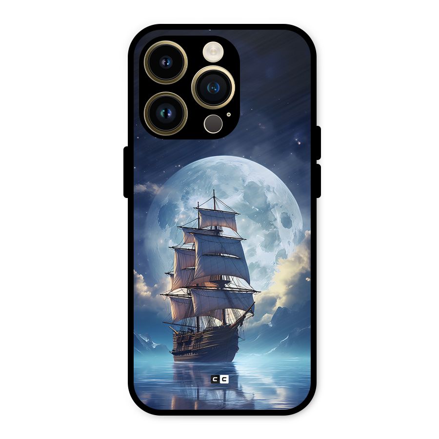 Ship InThe Dark Evening Metal Back Case for iPhone 14 Pro