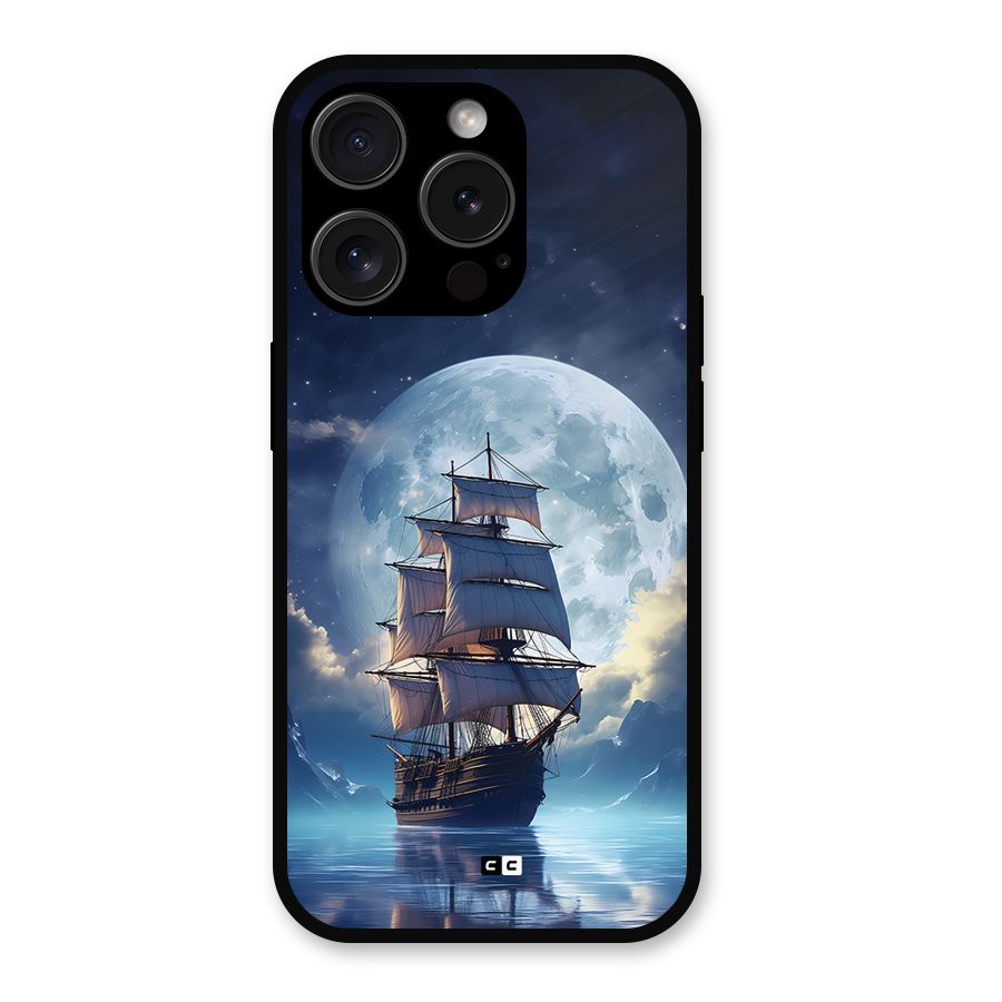 Ship InThe Dark Evening Metal Back Case for iPhone 15 Pro