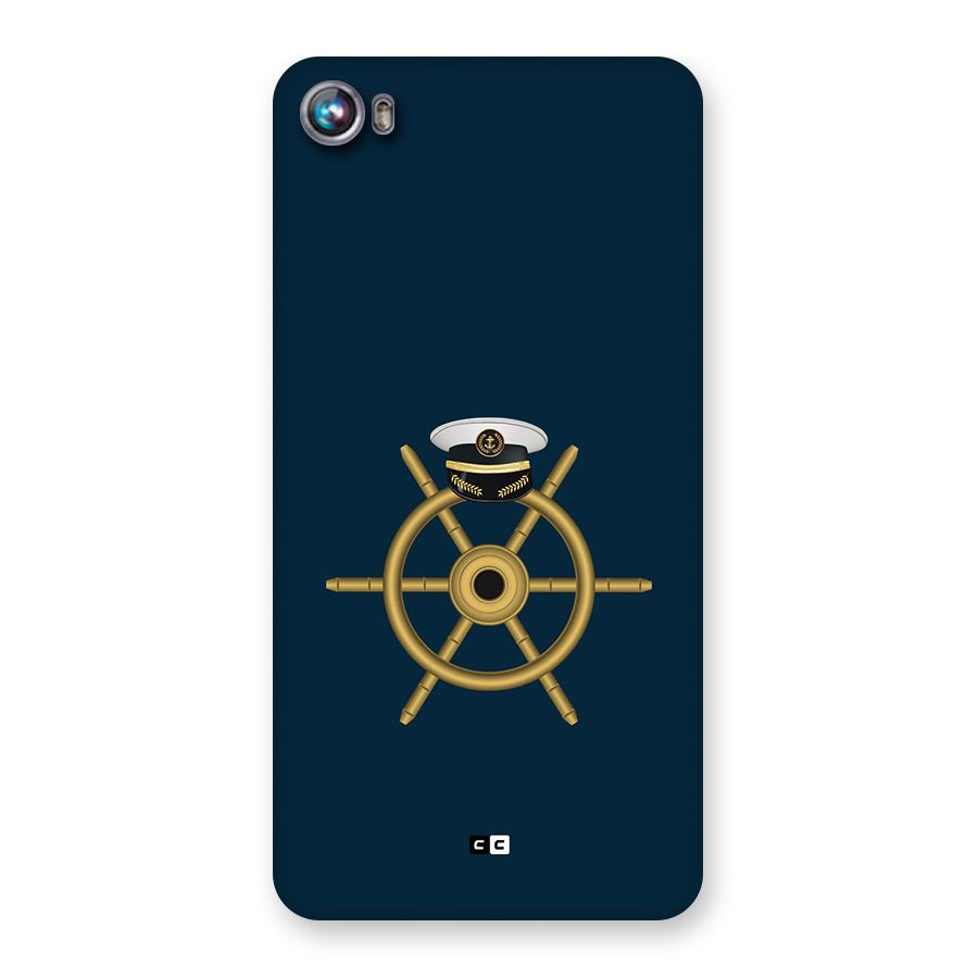 Ship Wheel And Cap Back Case for Canvas Fire 4 (A107)