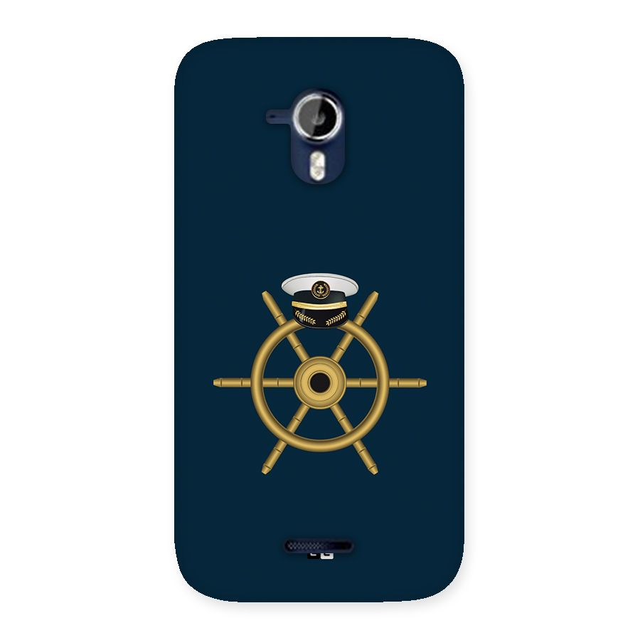 Ship Wheel And Cap Back Case for Canvas Magnus A117