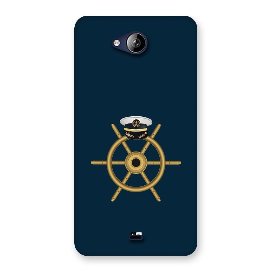 Ship Wheel And Cap Back Case for Canvas Play Q355