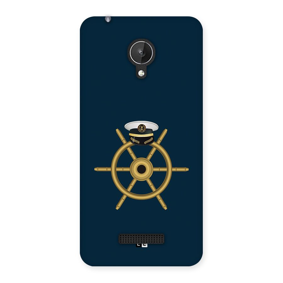 Ship Wheel And Cap Back Case for Canvas Spark Q380