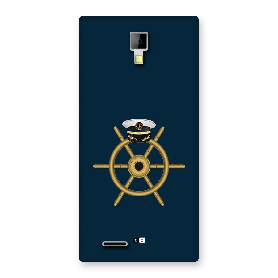Ship Wheel And Cap Back Case for Canvas Xpress A99