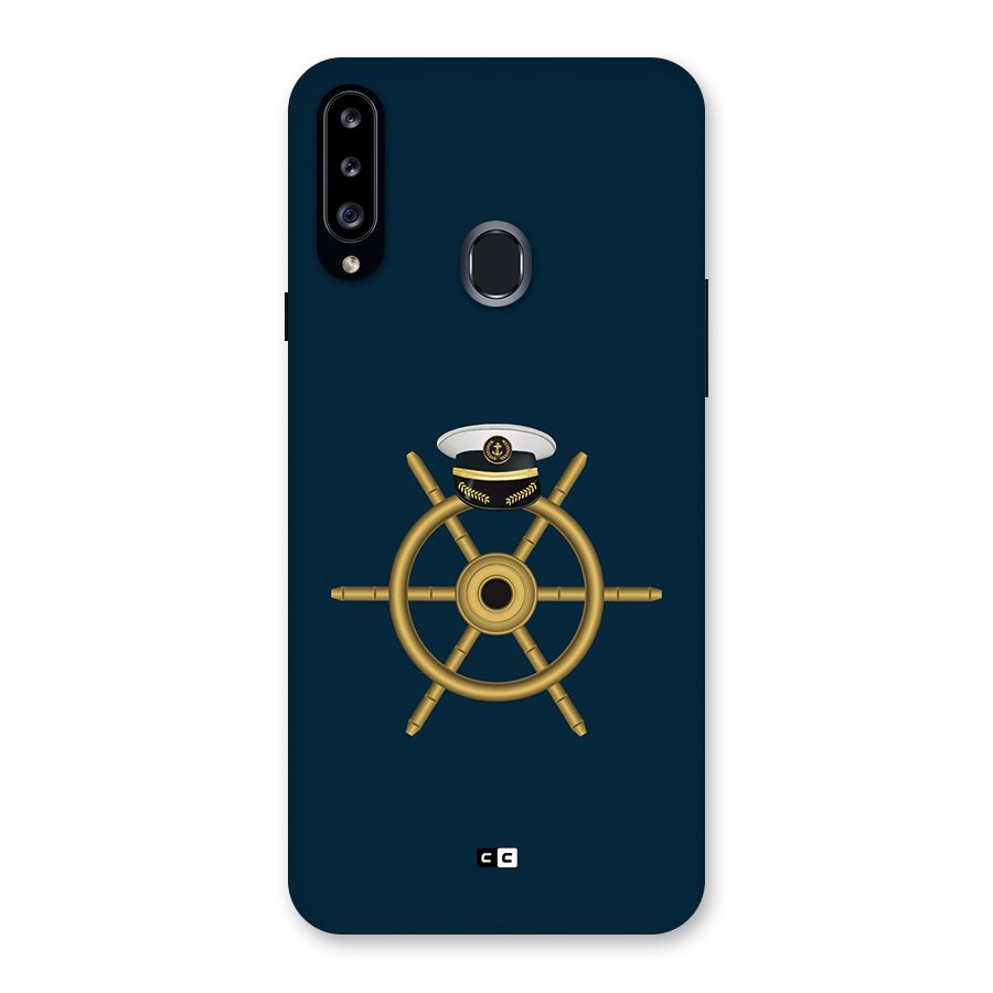 Ship Wheel And Cap Back Case for Galaxy A20s