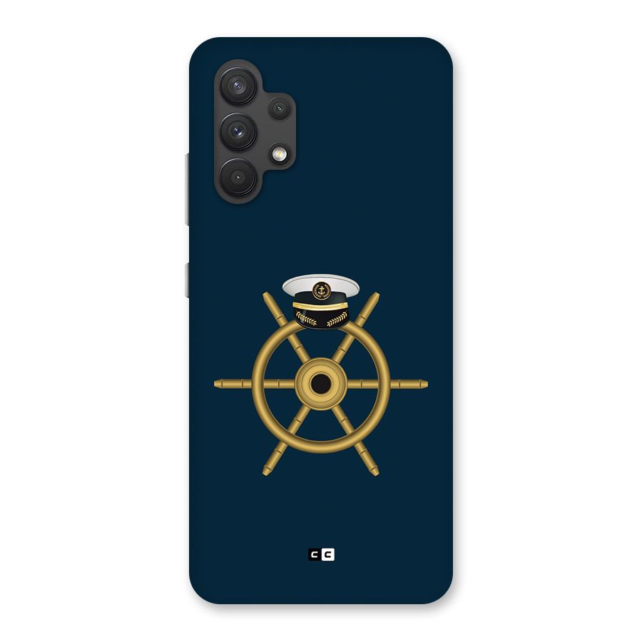 Ship Wheel And Cap Back Case for Galaxy A32