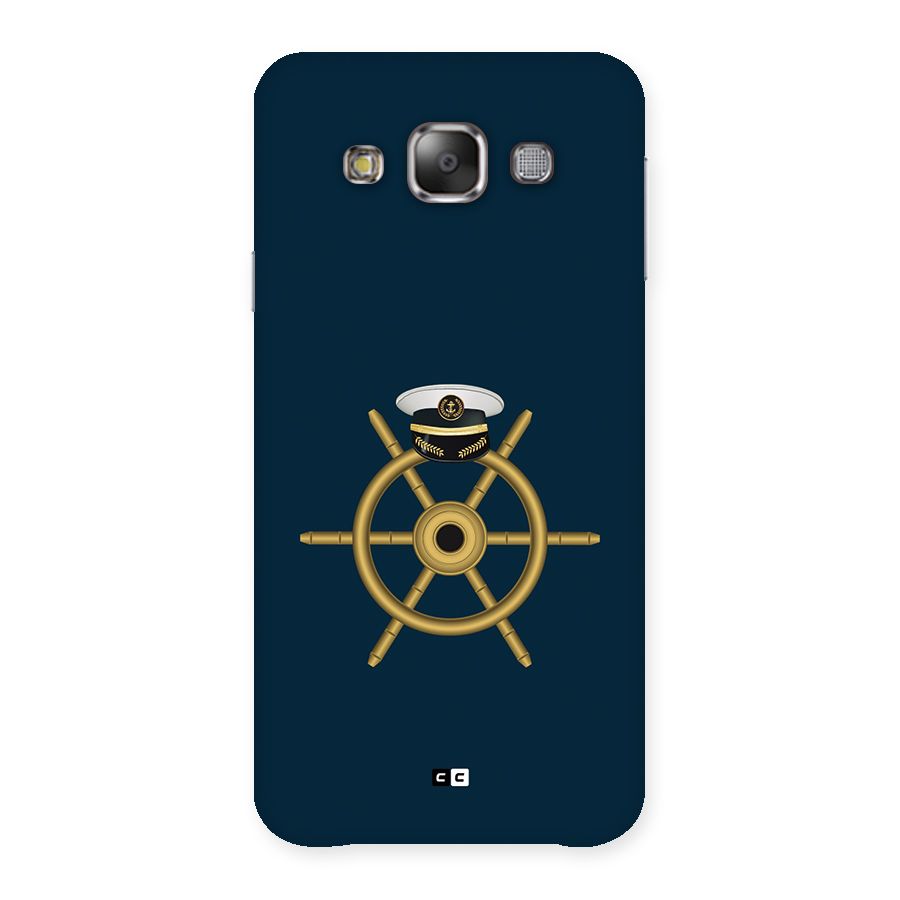 Ship Wheel And Cap Back Case for Galaxy E7