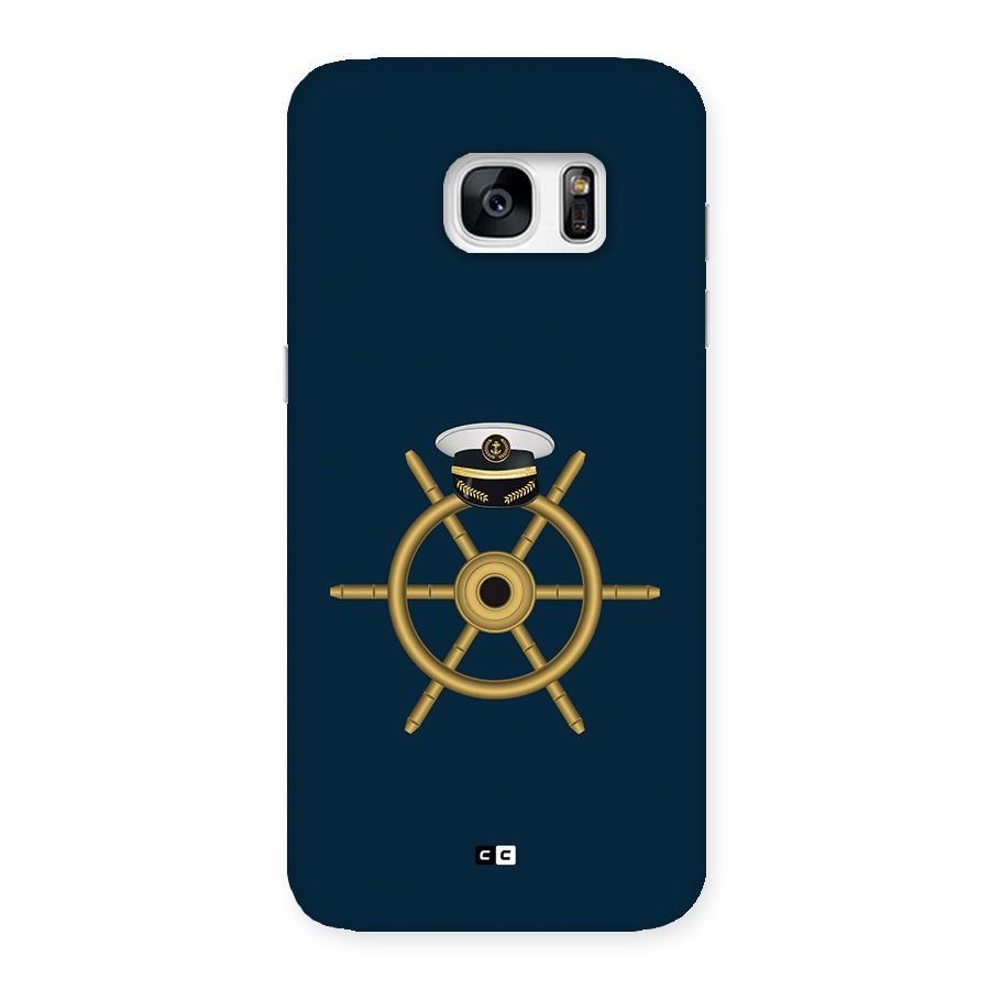 Ship Wheel And Cap Back Case for Galaxy S7 Edge