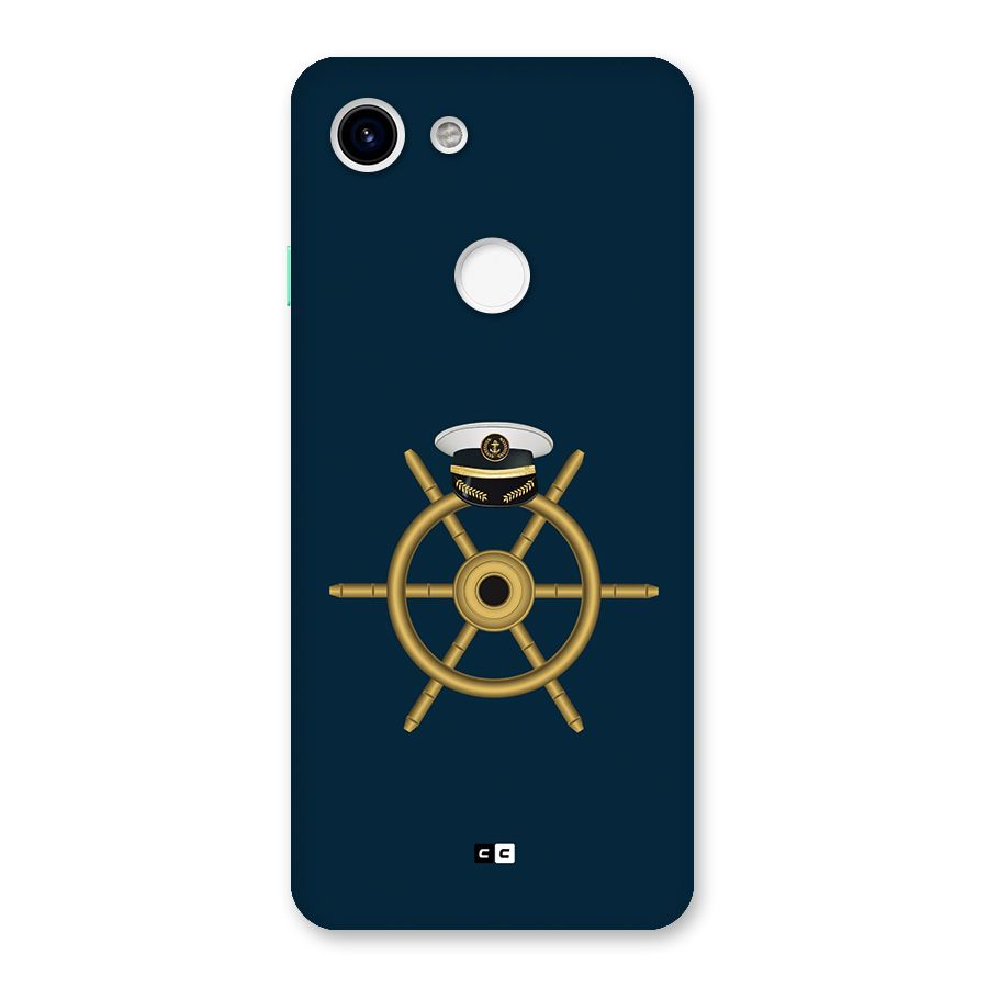 Ship Wheel And Cap Back Case for Google Pixel 3
