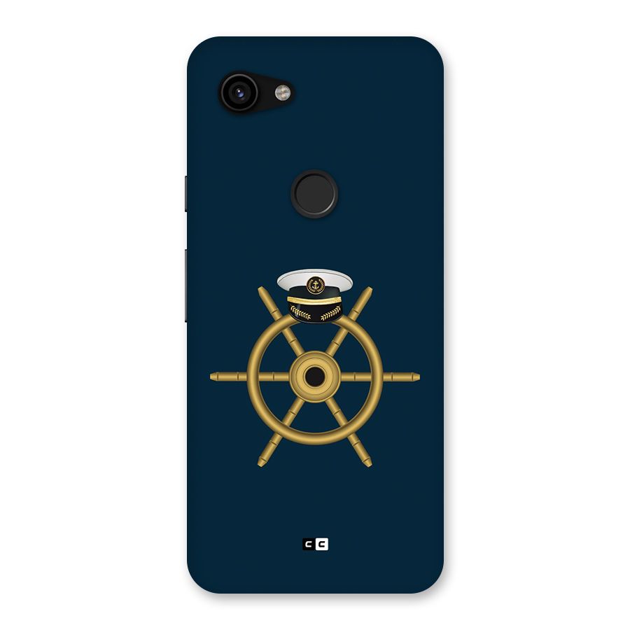 Ship Wheel And Cap Back Case for Google Pixel 3a