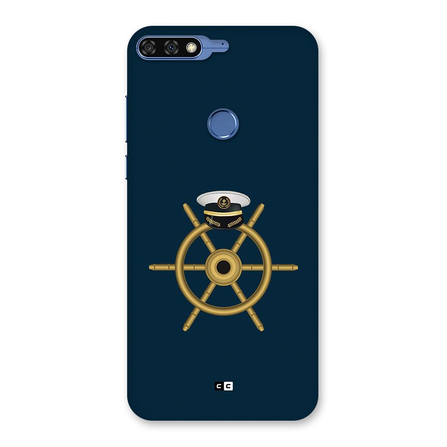 Ship Wheel And Cap Back Case for Honor 7C