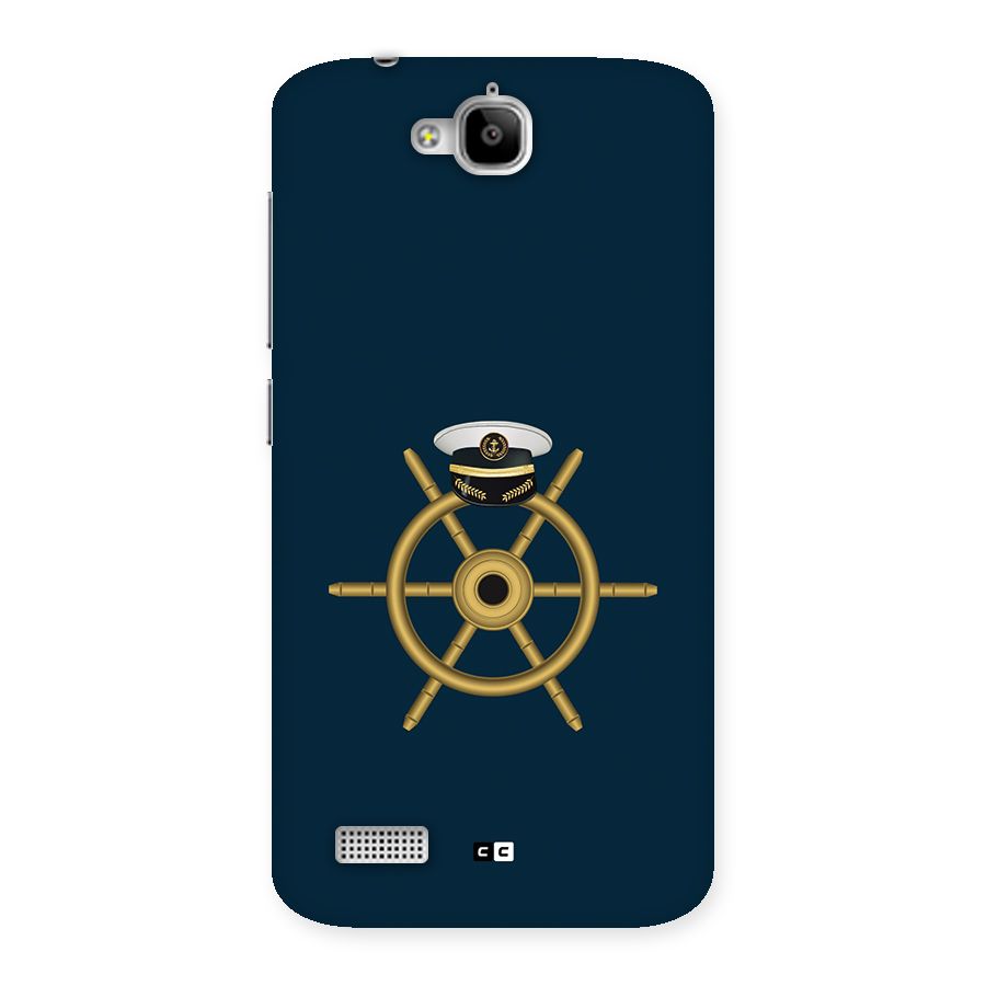 Ship Wheel And Cap Back Case for Honor Holly