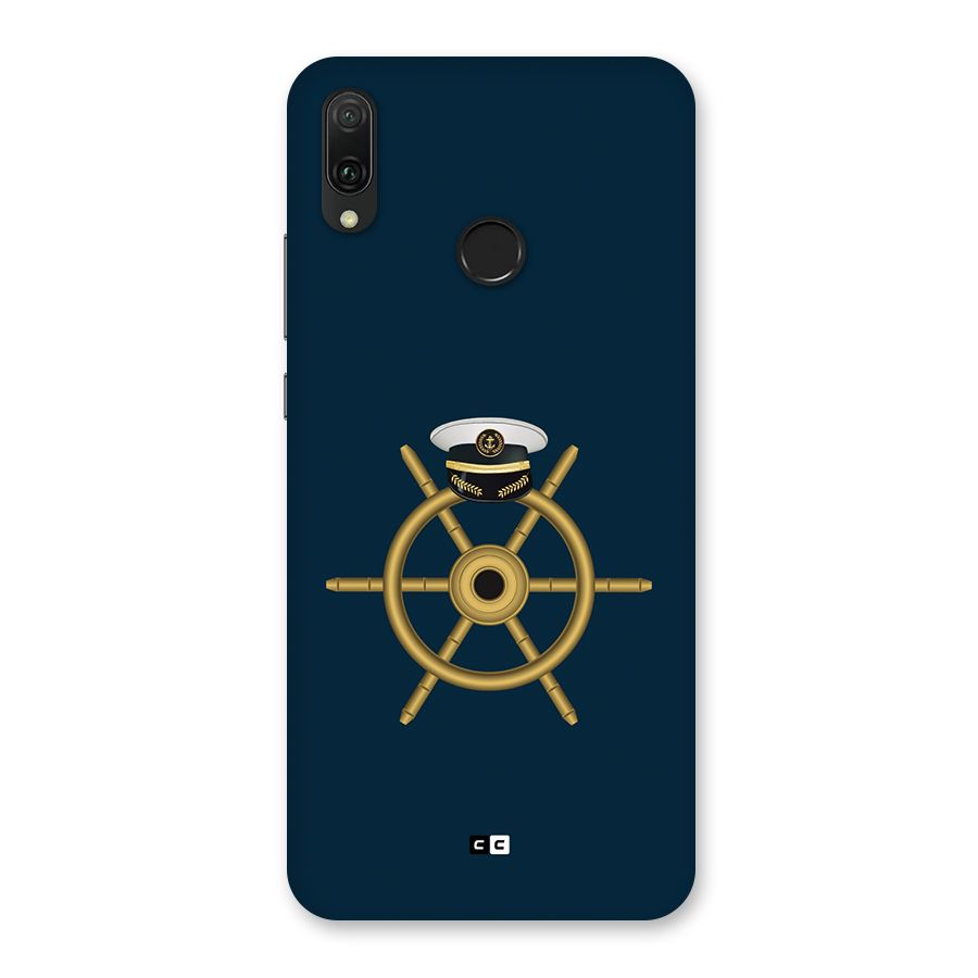 Ship Wheel And Cap Back Case for Huawei Y9 (2019)