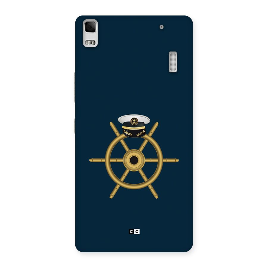 Ship Wheel And Cap Back Case for Lenovo A7000