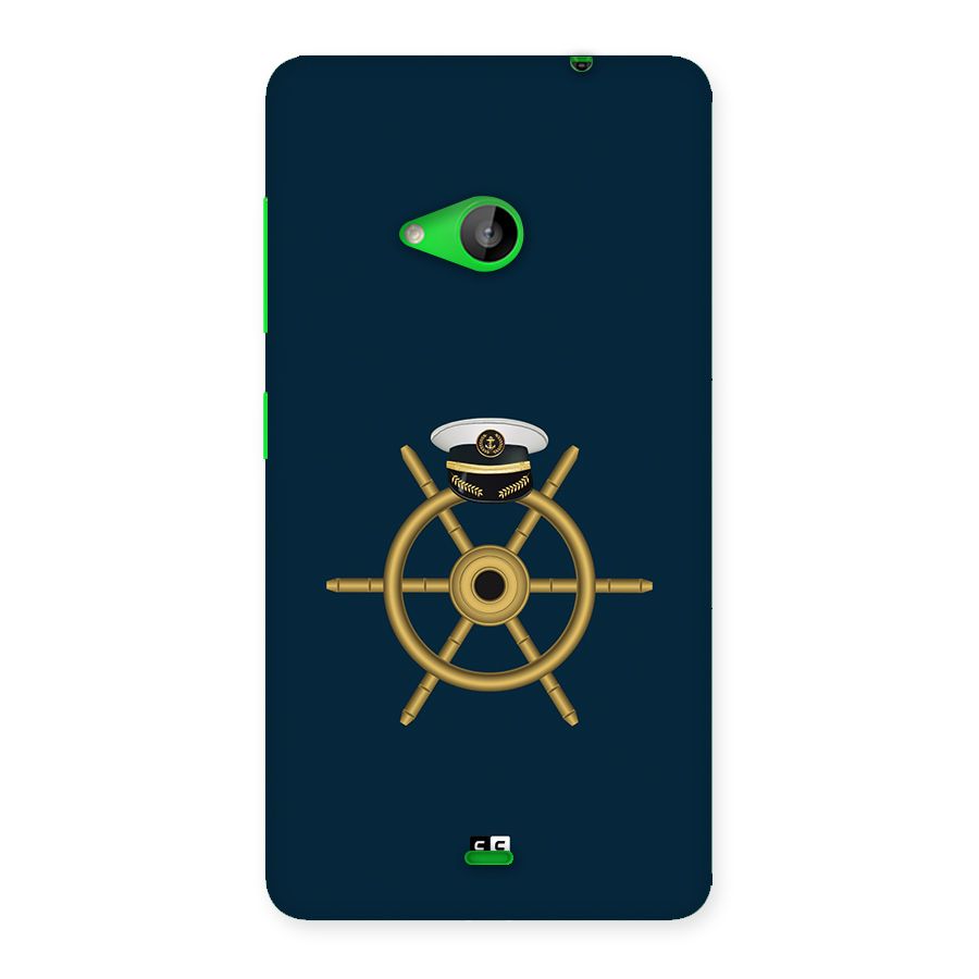 Ship Wheel And Cap Back Case for Lumia 535