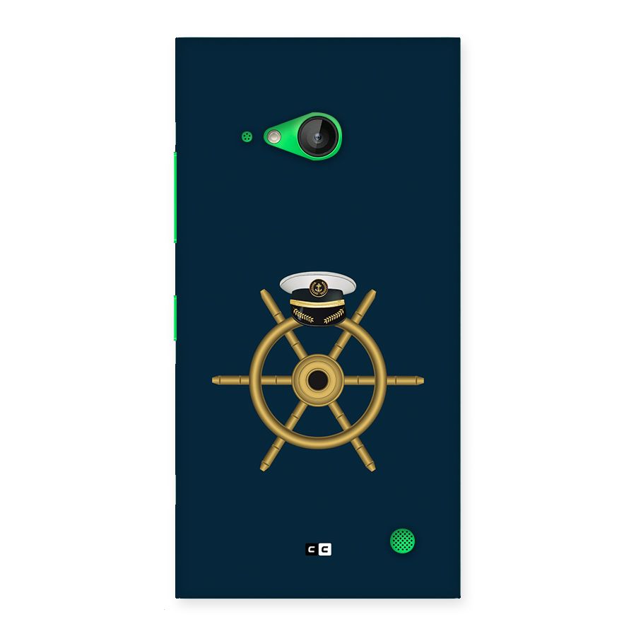 Ship Wheel And Cap Back Case for Lumia 730