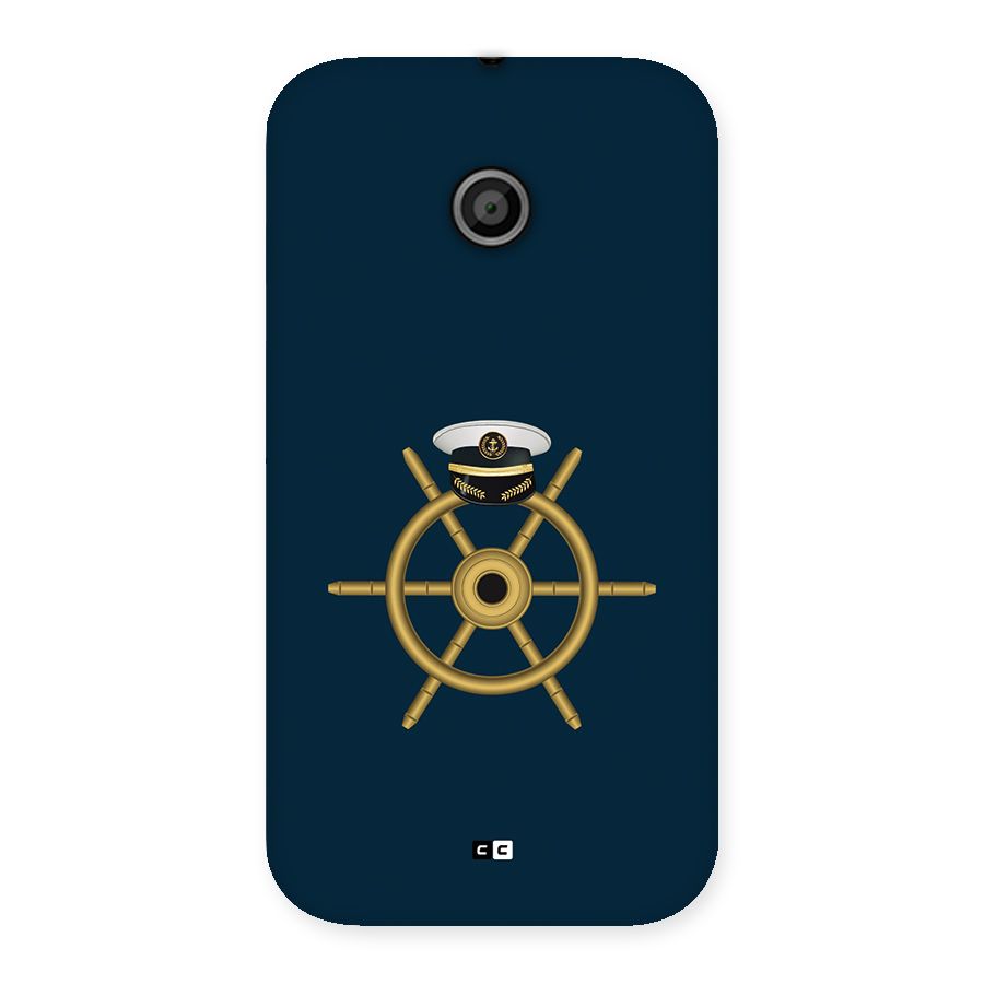 Ship Wheel And Cap Back Case for Moto E