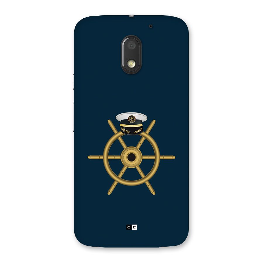 Ship Wheel And Cap Back Case for Moto E3 Power