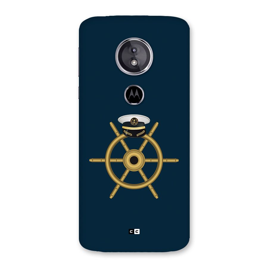 Ship Wheel And Cap Back Case for Moto E5