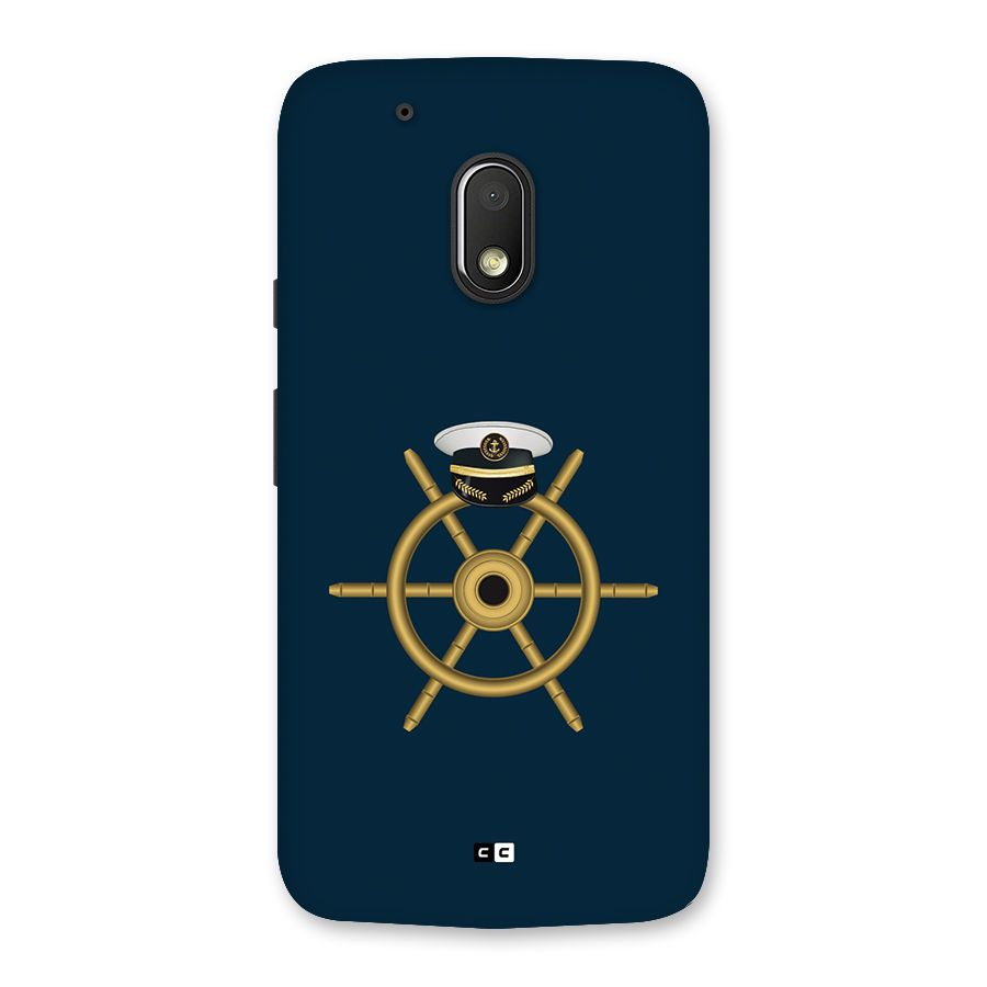 Ship Wheel And Cap Back Case for Moto G4 Play