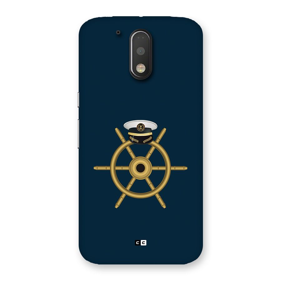 Ship Wheel And Cap Back Case for Moto G4 Plus