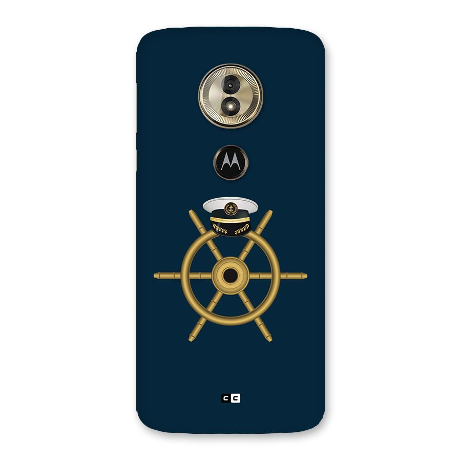 Ship Wheel And Cap Back Case for Moto G6 Play