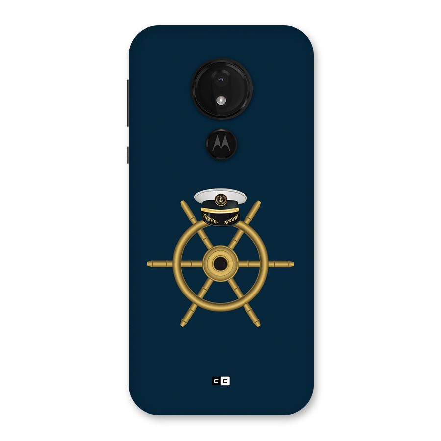 Ship Wheel And Cap Back Case for Moto G7 Power
